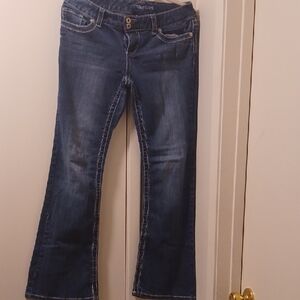 Maurices Blue Flare Wide Leg Jeans
